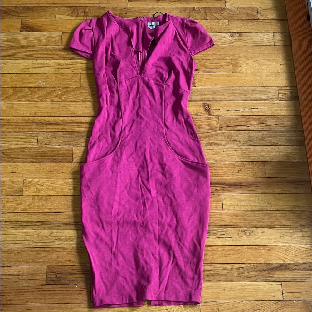 ASOS Magenta Midi Sheath Dress